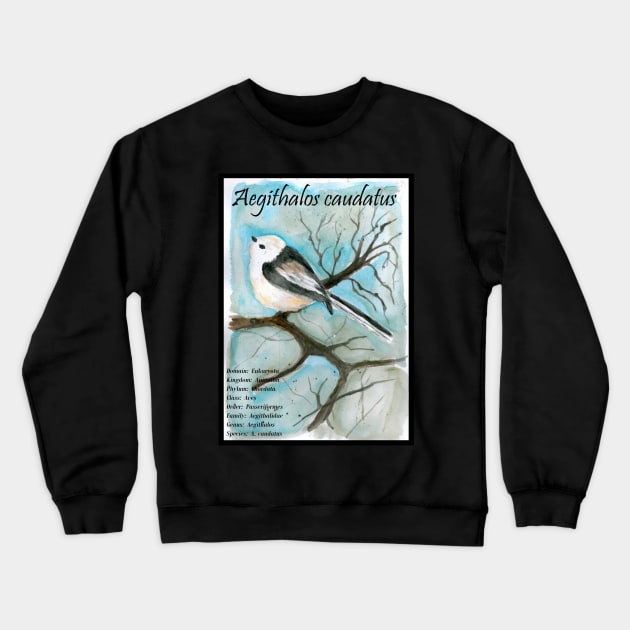 Long-tailed tit Crewneck Sweatshirt by artbyluko